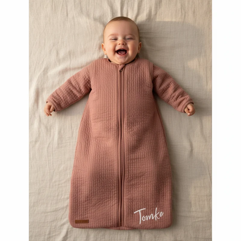 Winterschlafsack 90 cm Pure Pink Blush mit Namensoption