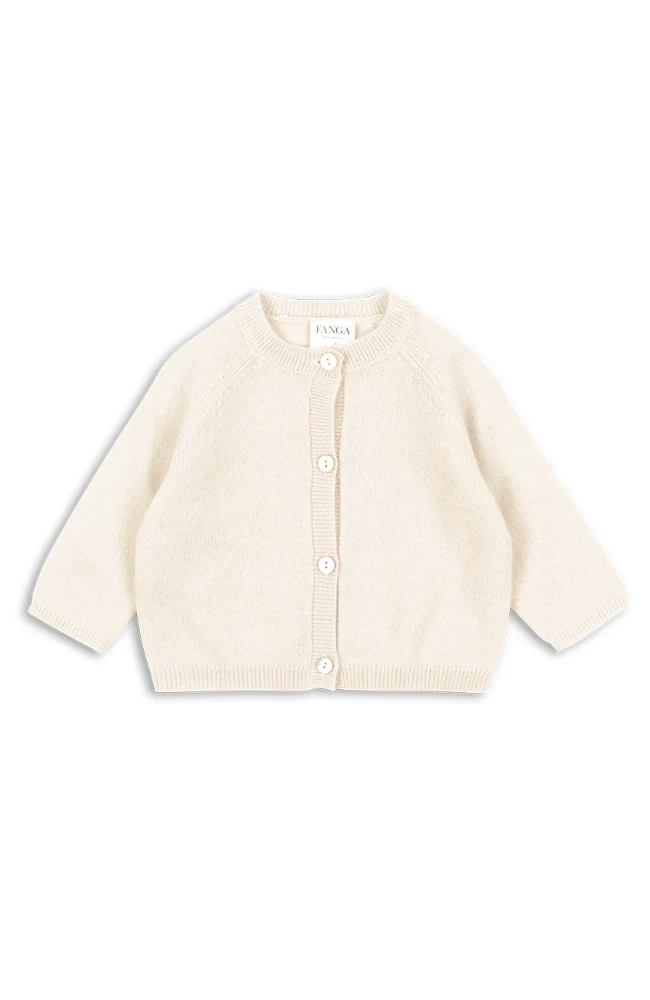 Savora Wool Cardigan - Antique White