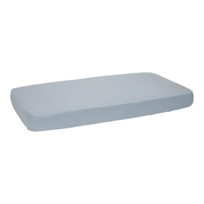Spannbettlaken Wiege Pure Denim Blue 40 × 80 cm | Little Dutch