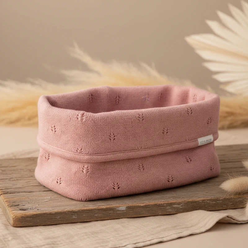 Little Dutch Pflegekörbchen Pure Pink Blush groß 25 × 15 × 15 cm