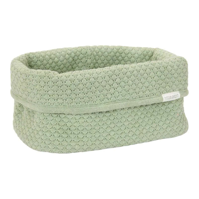 Little Dutch Pflegekörbchen Pure Sage groß 25 × 15 × 15 cm