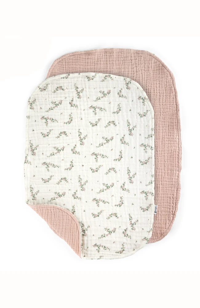 Changing Mat Towels 2-pack - Powder Blossom
