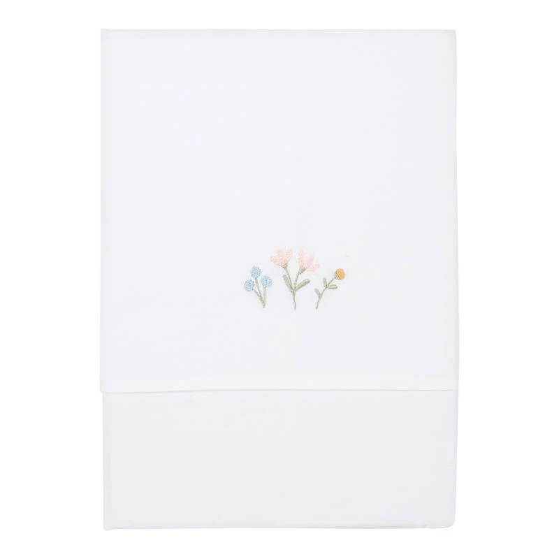 Kinderbettlaken Flowers & Butterflies 110 × 140 cm | Little Dutch