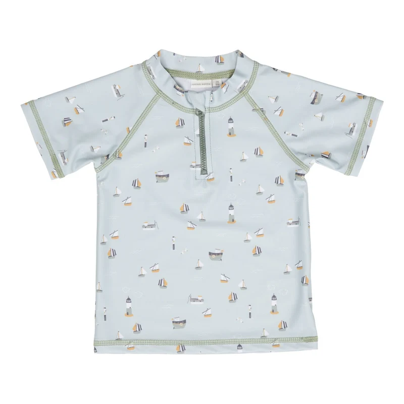 Badeshirt Sailors Bay Olive, Größe 62/68 | Little Dutch