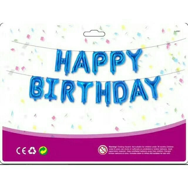 Happy Birthday Decor Set -Blue