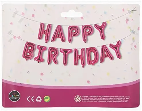 Happy Birthday Decor Set -Pink