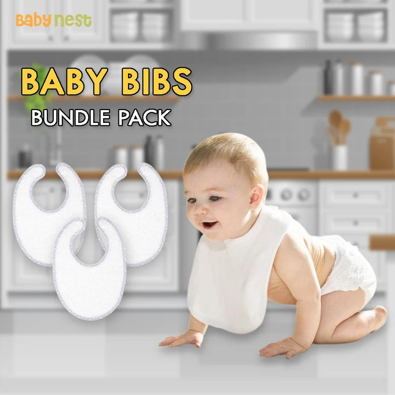 BB-257 â€“ Baby Bib For 0-36 months - Bundle Pack - Blue, Pack of 12