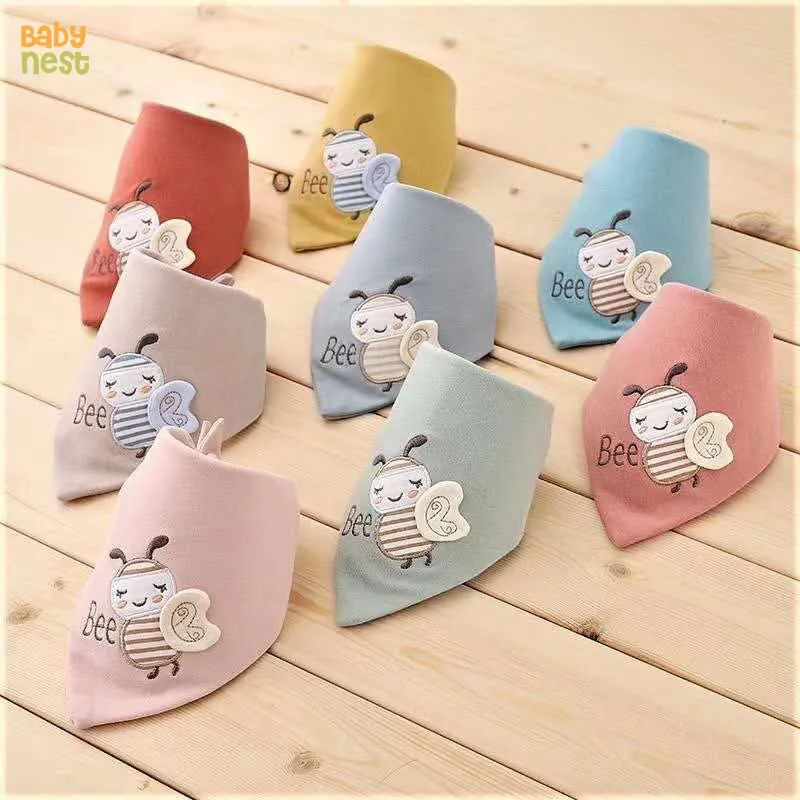 BB-233 - Baby Bib for 0-36M - Bee - Light Blue