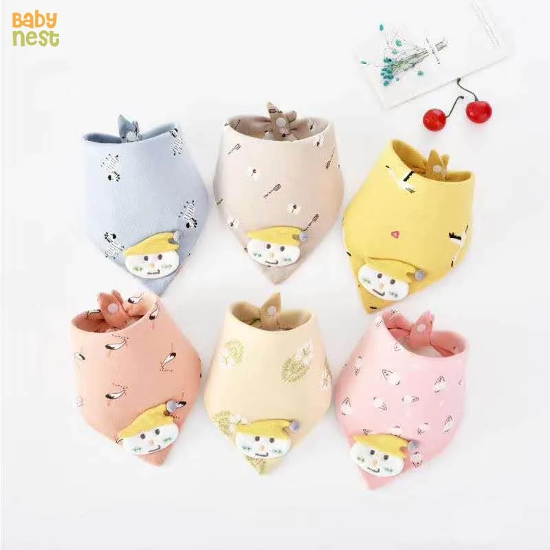 BB-230 - Baby Bib for 0-36M - Snow Man - Silver