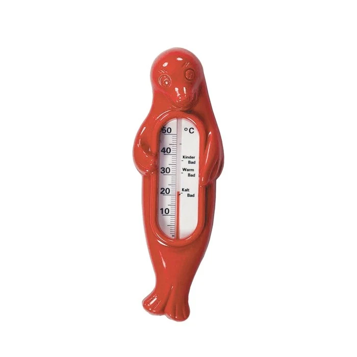 Carlo Badtermometer Säl Röd