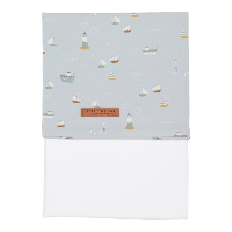 Wiegenlaken Sailors Bay, blau | Little Dutch