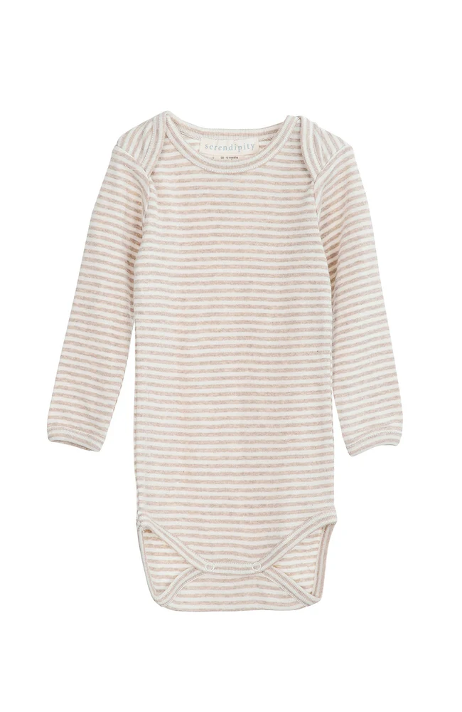 Baby Body Stripe - Oat / Offwhite