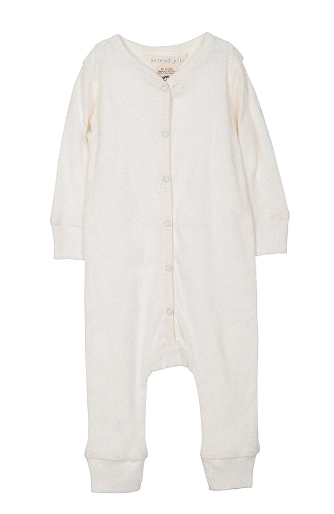Baby Suit - Off white Pointelle