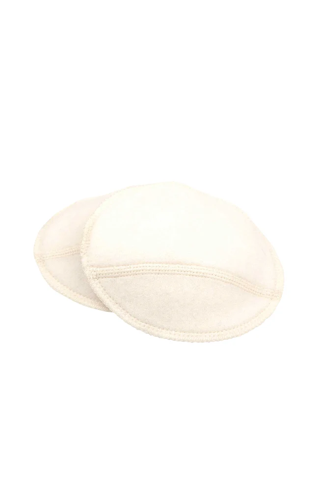 MOM Wool Nursing Pads - Hvítt