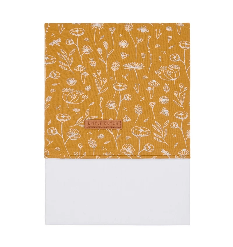 Kinderbettlaken Wild Flowers Ochre | Little Dutch