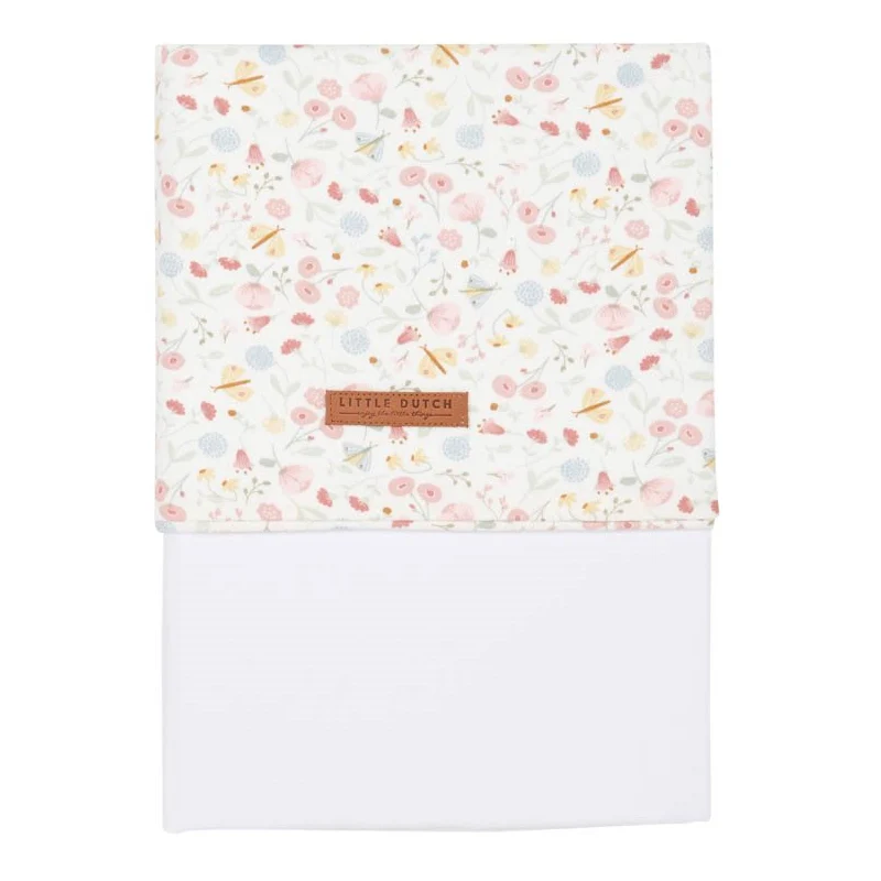 Kinderbettlaken Flowers & Butterflies 110×140 cm | Little Dutch
