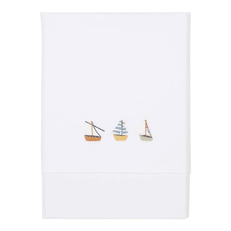 Little Dutch Kinderbettlaken Sailors Bay bestickt 110 × 140 cm