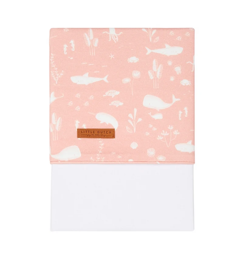 Wiegen-Laken Ocean pink | Little Dutch