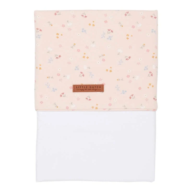 Wiegenlaken Little Pink Flowers 70×100 cm | Little Dutch
