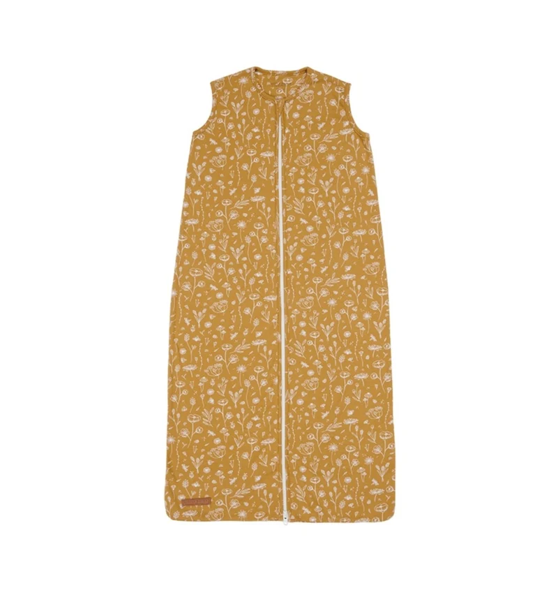 Schlafsack Sommer 90 cm Wild Flowers Ochre | Little Dutch