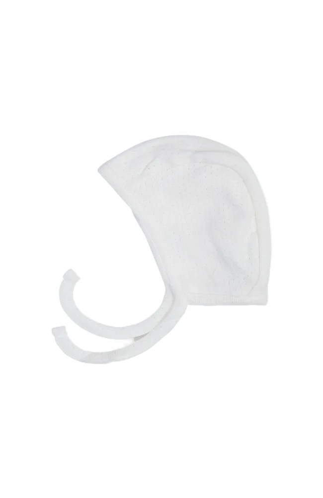 Newborn Bonnet - Offwhite Pointelle