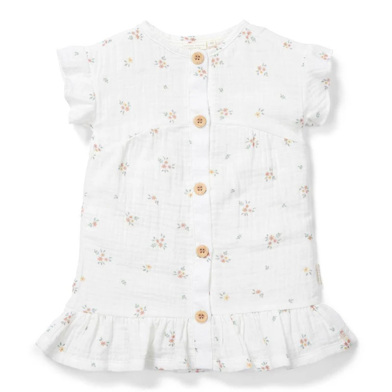 Kleid kurzarm White Meadows 80 | Little Dutch