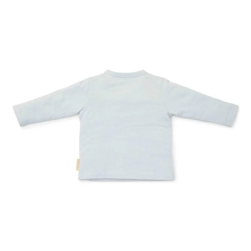 Wickelshirt Langarm Baby Blue | Little Dutch