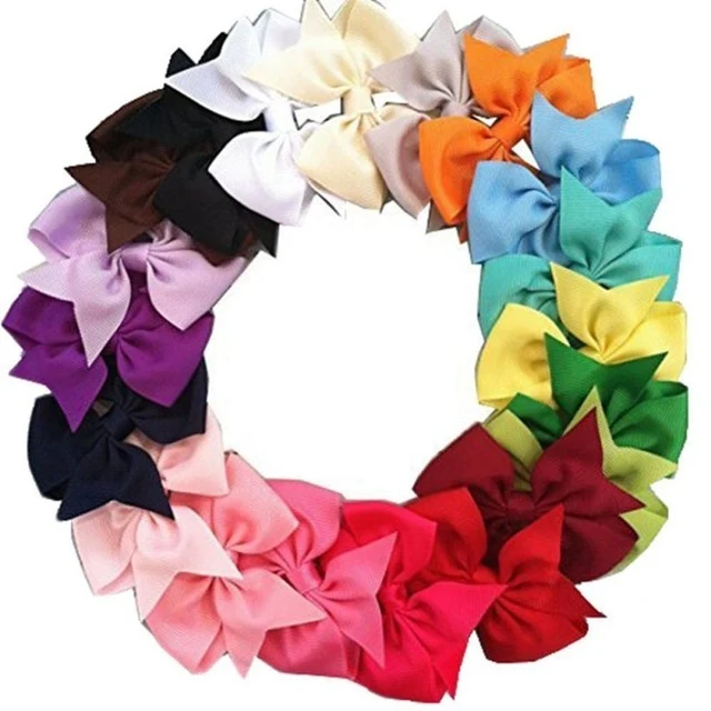 20Pcs/Lot Kids Girls Hair Bows Brand Fashion Boutique Alligator Clip
