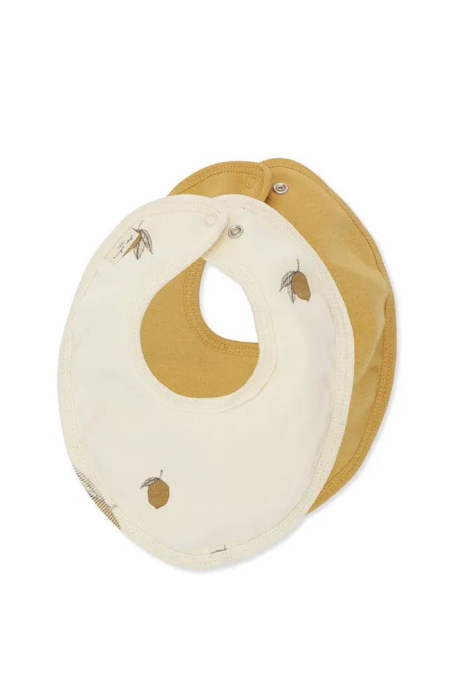2 Pack Basic Bibs - Lemon