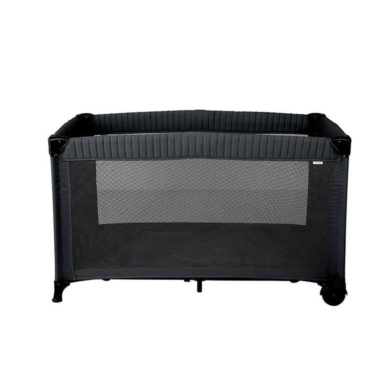 Reisebett grau mit Tasche 120 × 60 cm | Little Dutch