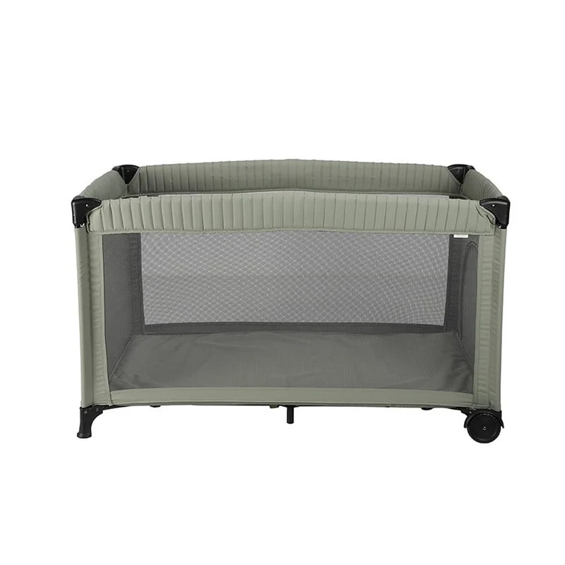 Reisebett Olive mit Tragetasche bis 15 kg | Little Dutch