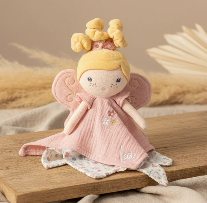 Schnuffeltuch Fairy Mila – personalisierbar, ab Geburt
