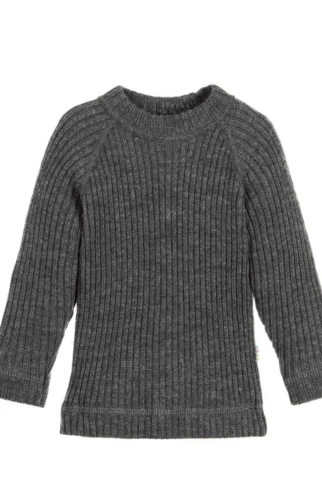 Ullar Peysa Rib - Dökkgrá