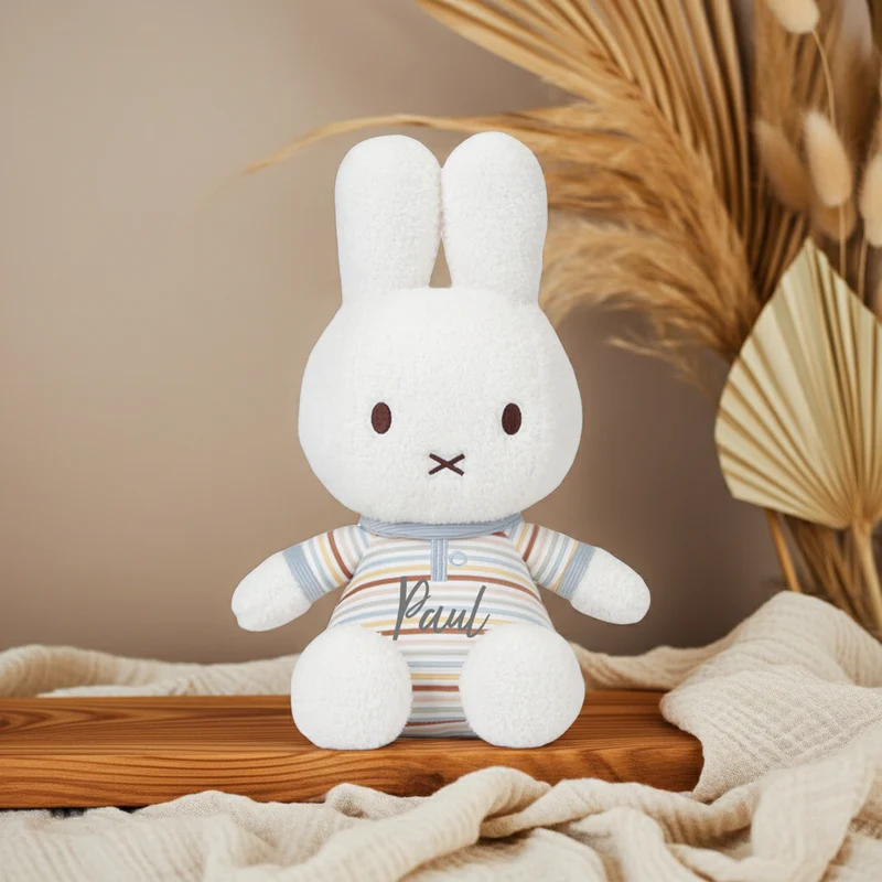 Miffy Kuscheltier Vintage Sunny Stripes 35 cm personalisierbar