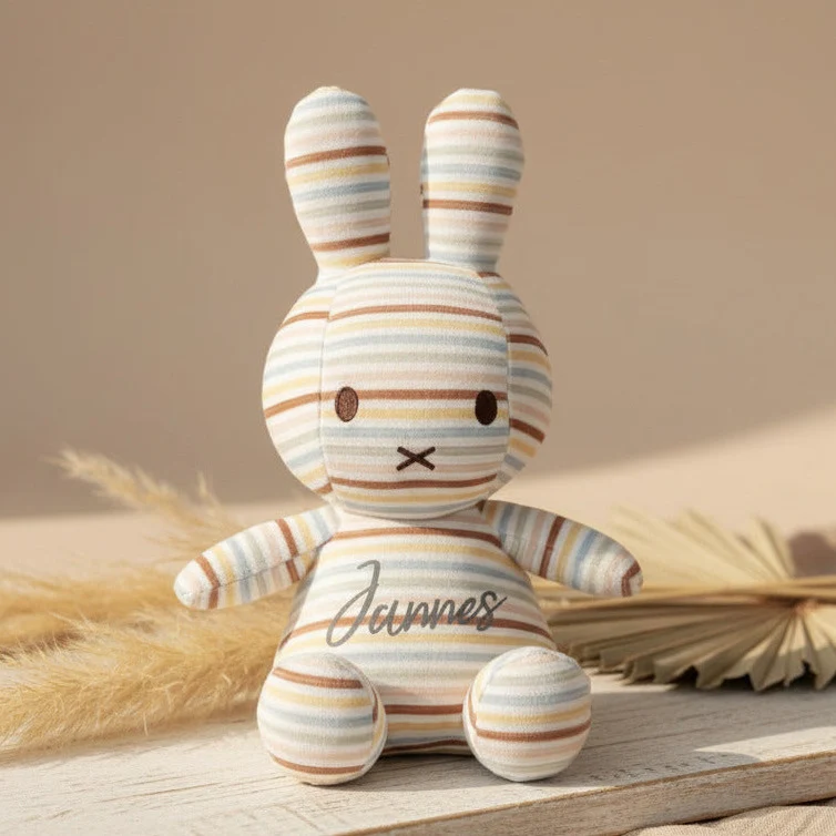 Miffy Kuscheltier Vintage Sunny Stripes 25 cm | Little Dutch