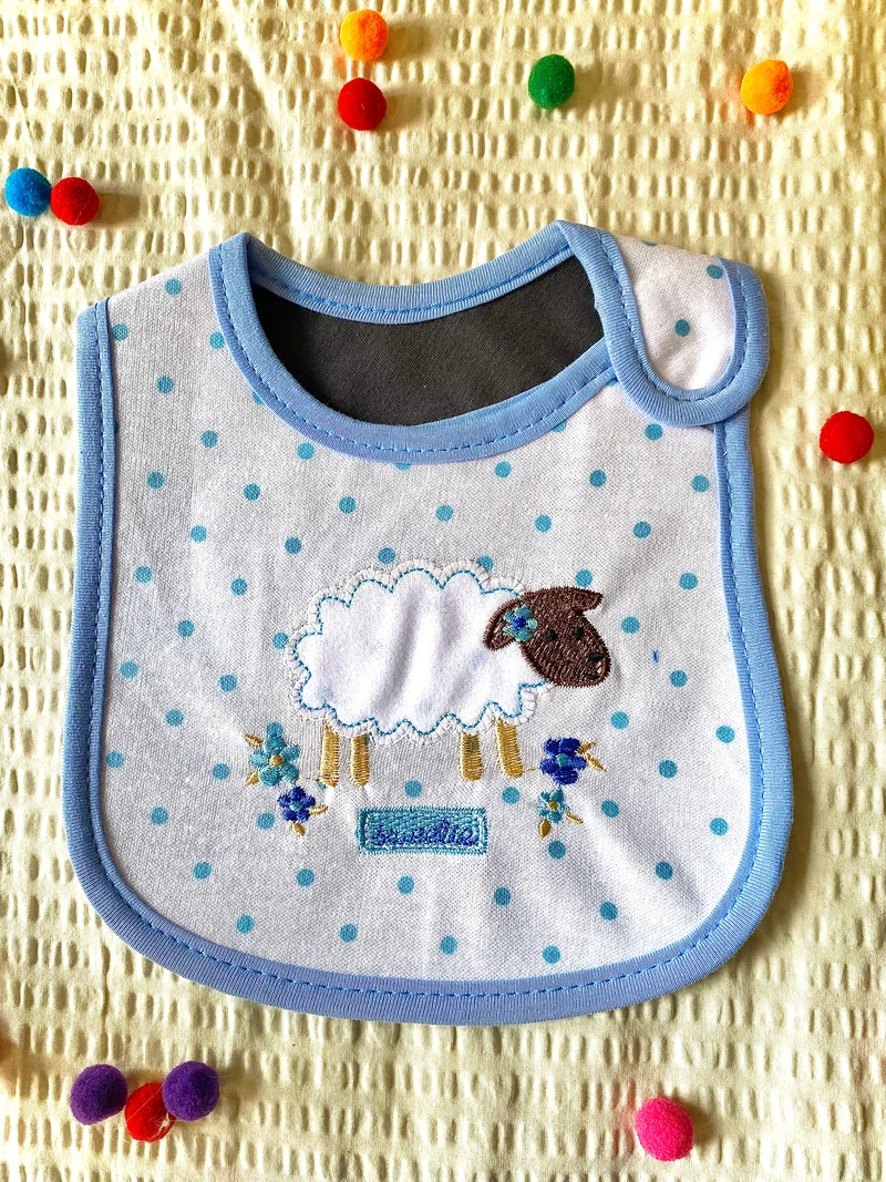 Bib for babies - Goat - White