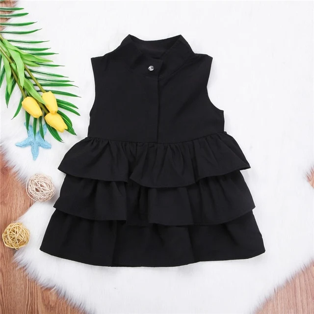 Summer Sleeveless Dress For Girls Party Vestido Baby