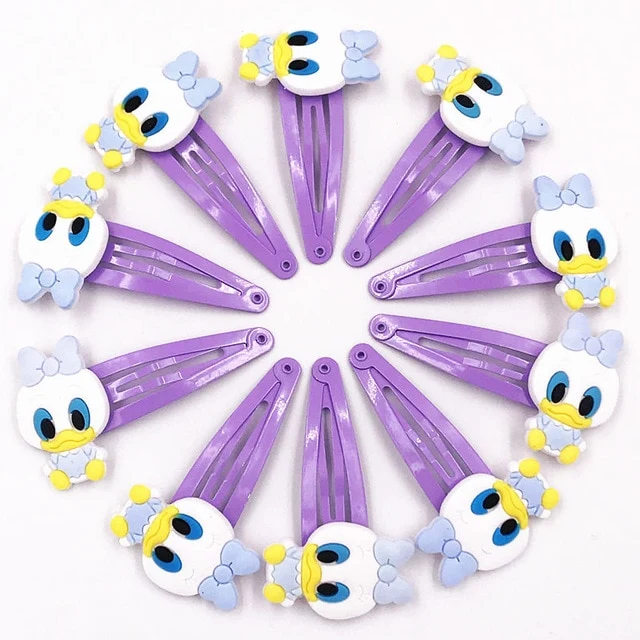 10PCS Nylon Mickey Minnie Daisy Elastic Hair Rubber Band