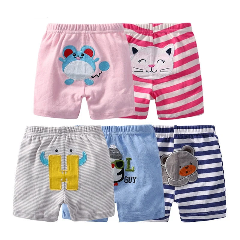 5pcs/lot 100% Cotton Baby Shorts Newborn