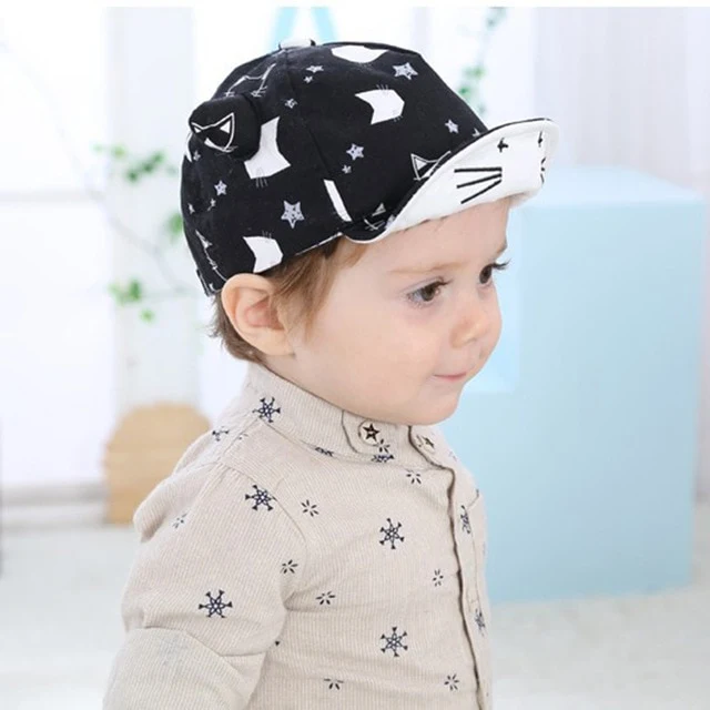 Mickey Ears Baby Sun Hats Children Snapback Baseball Cap