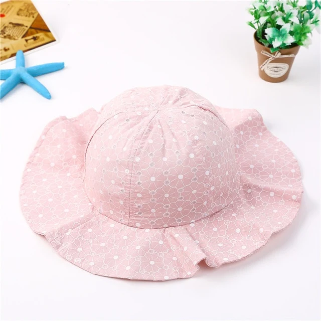 Baby Summer Outdoor Bucket Hat Children Floral Print Panama Sun Beach Cap