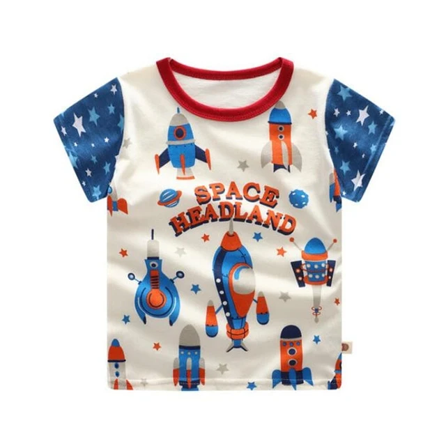 New Kids Printed T shirt Baby Boys Girls Short Sleeve