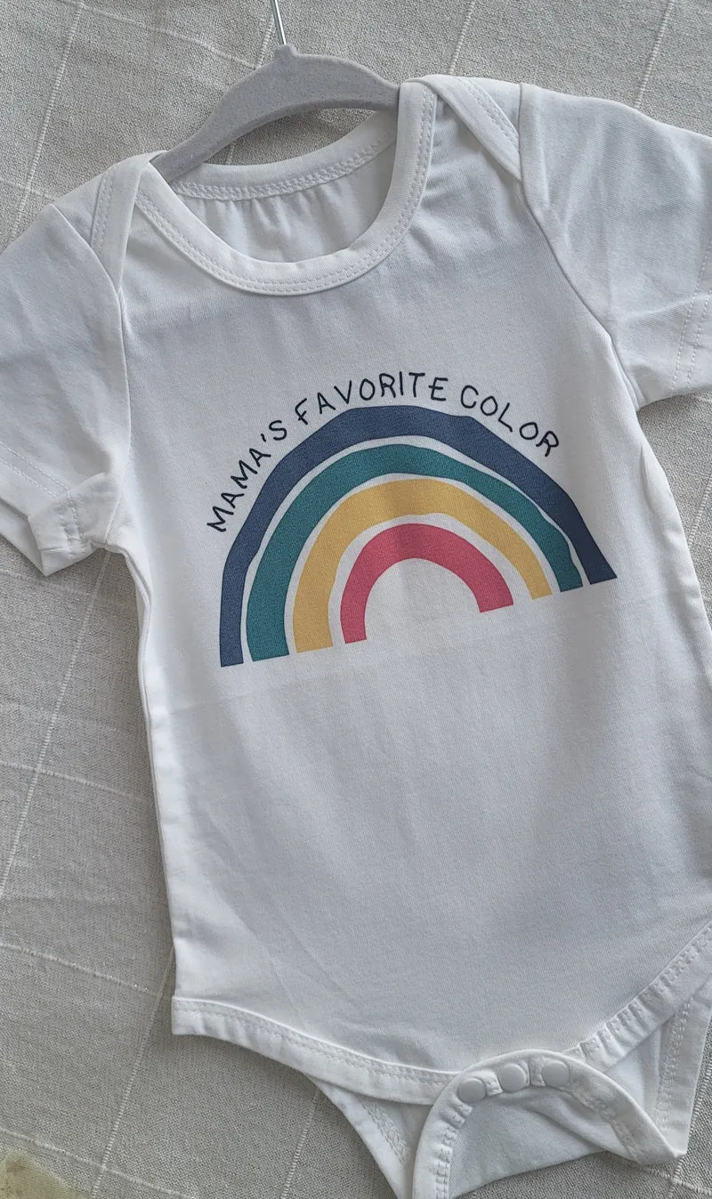 Mama's favorite color baby romper