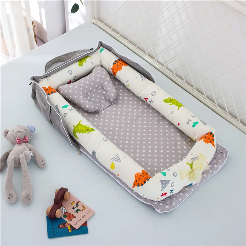 Foldable Cotton Portable Newborn Baby Crib