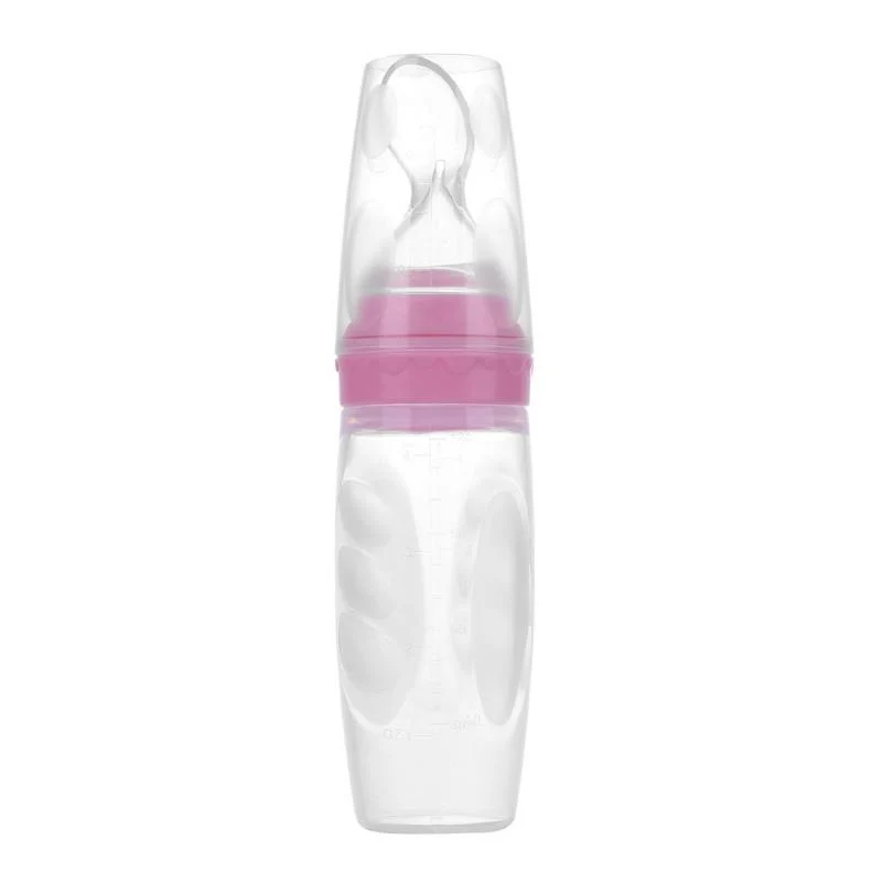 Silicone Baby Squeeze Feeding Spoon