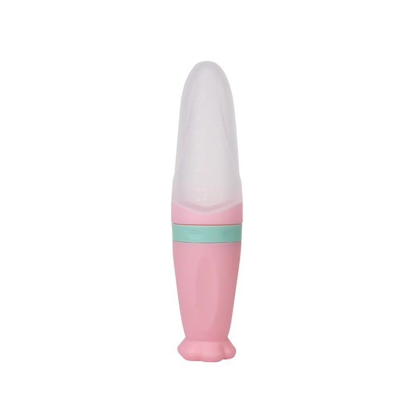 Silicone Baby Feeding Spoon Bottle Set