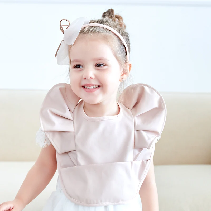Waterproof Baby Feeding Bib With Pocket