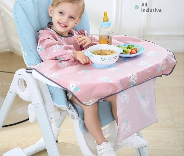 Baby Feeding Bib Chair Cover Gown