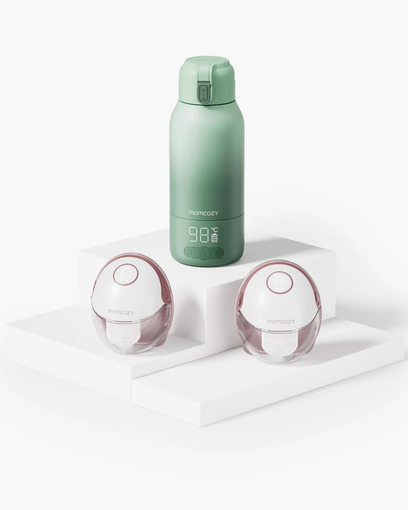 M6 Water Warmer Bundle: M6 Hands-free Breast Pump and Portable Baby Bottle Warmer