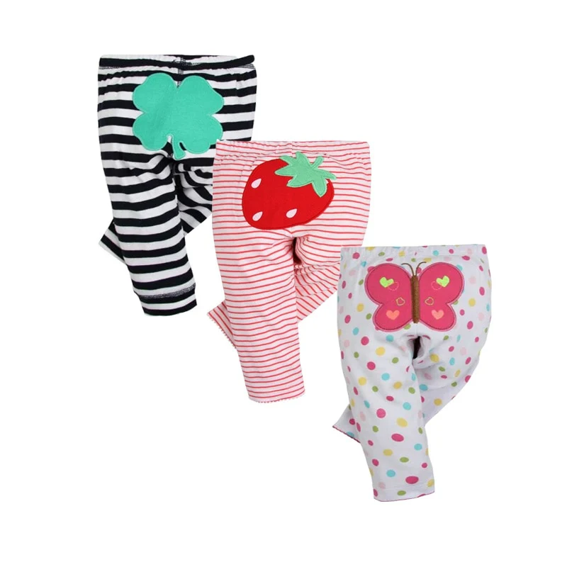 3PCS/LOT 2019 New Fashion Baby Pants 100% Cotton